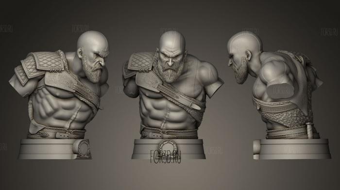 Kratos  God of War 3d stl модель для ЧПУ